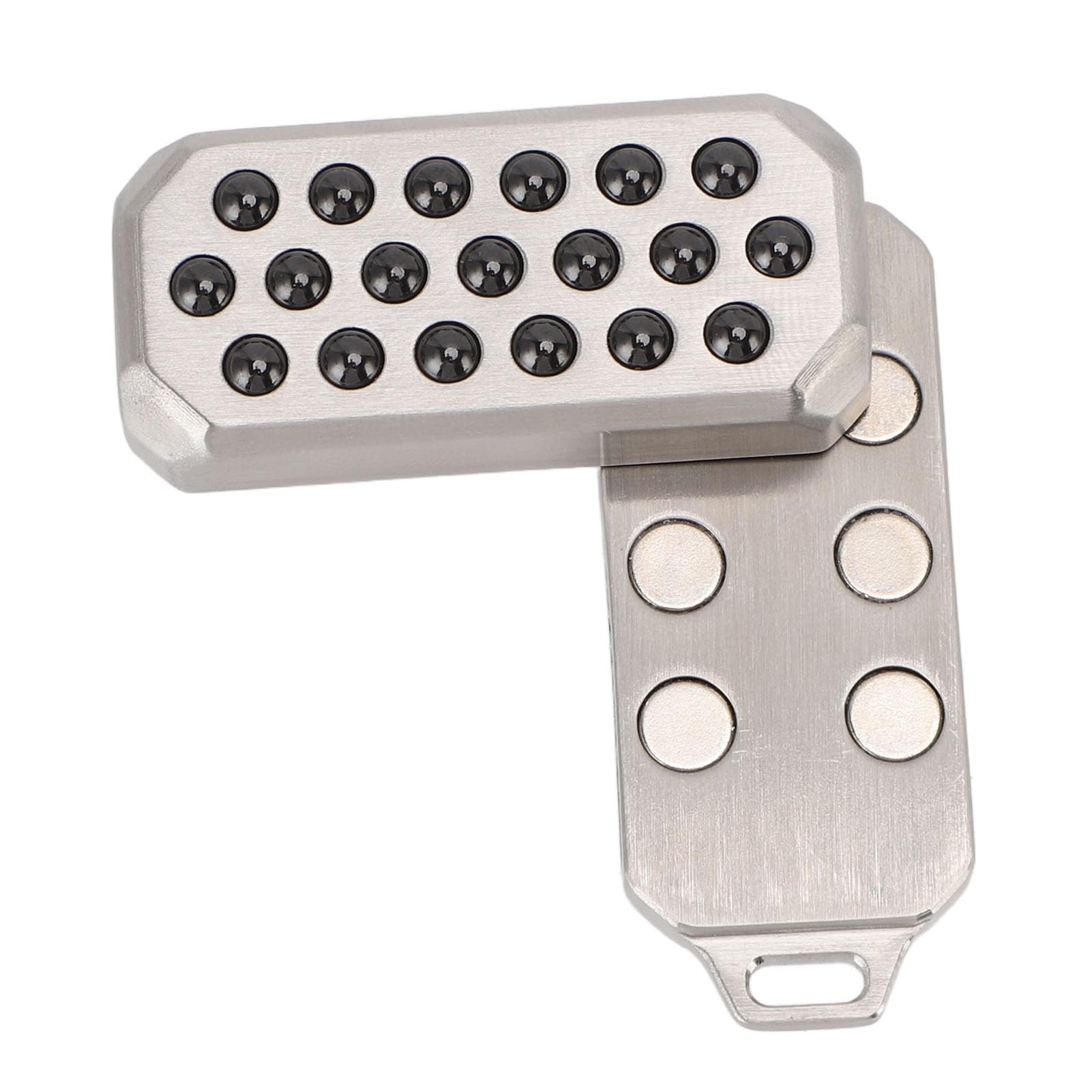 Fabater Giocattolo con Cursore per Carte Push Antistress in Acciaio Inossidabile per la Meditazione, Cursore a Mano Portatile per Viaggi/casa, Materiale in Acciaio Inossidabile 304