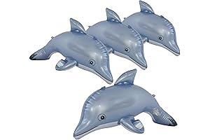 Jet Creations Inflatable Dolphin Pool Floats (Pack of 4)