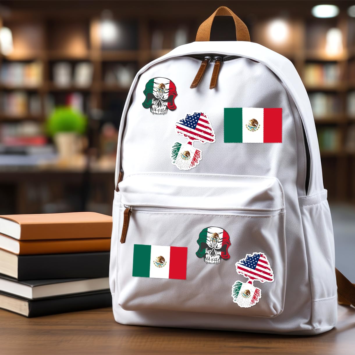Patriotyczna czaszka i naklejki zestaw z motywem USA Meksyku 20 szt. naklejki winylowe na samochód ciężarówkę motocykl laptop kask butelki wody zderzak sypialnia ściana