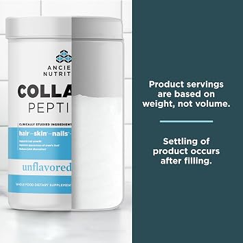 Ancient Nutrition Hydrolyzed Collagen Peptides Powder, Unflavored