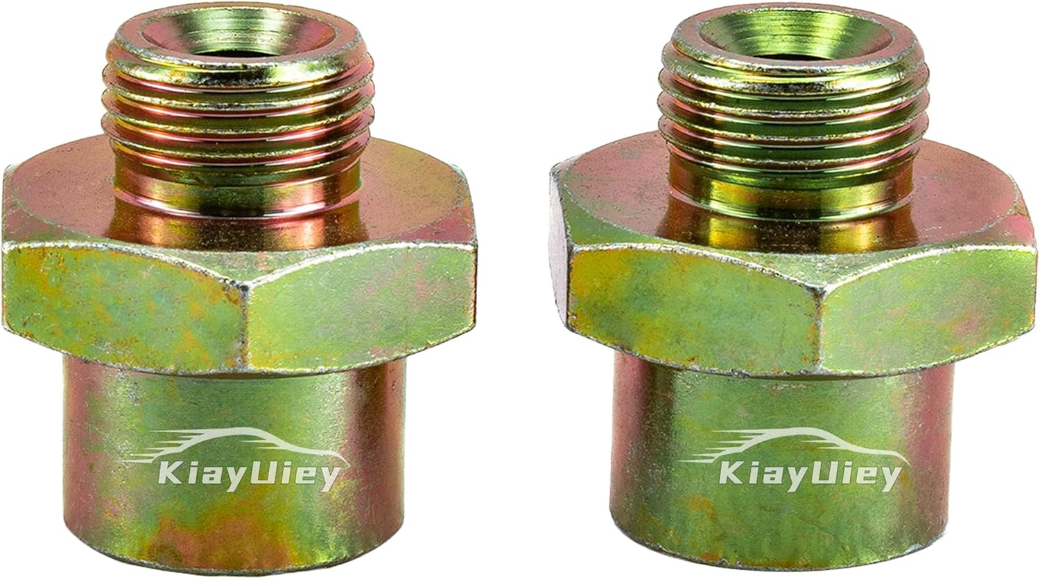 2Pcs Transmission Oil Cooler Connector Adapter for 2004-2019 Ford F53 F59 2005 2006 2007 Ford F-250 F-350 F-450 F-550 Super Duty 5.4L 6.0L 6.8L Male 5/8-18UNF Female 5/8-18UNF