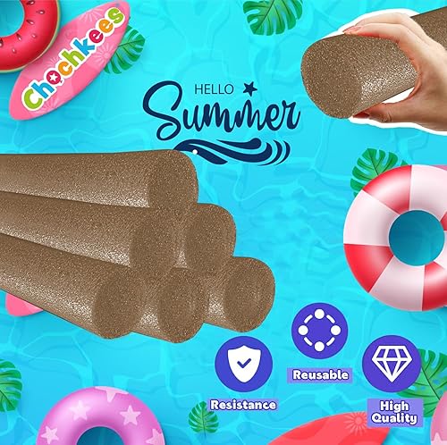 Miniatura 26 de Tubo de espuma flotante para piscina, fideos gruesos para flotar en la piscina, varios colores, 52 pulgadas de largo