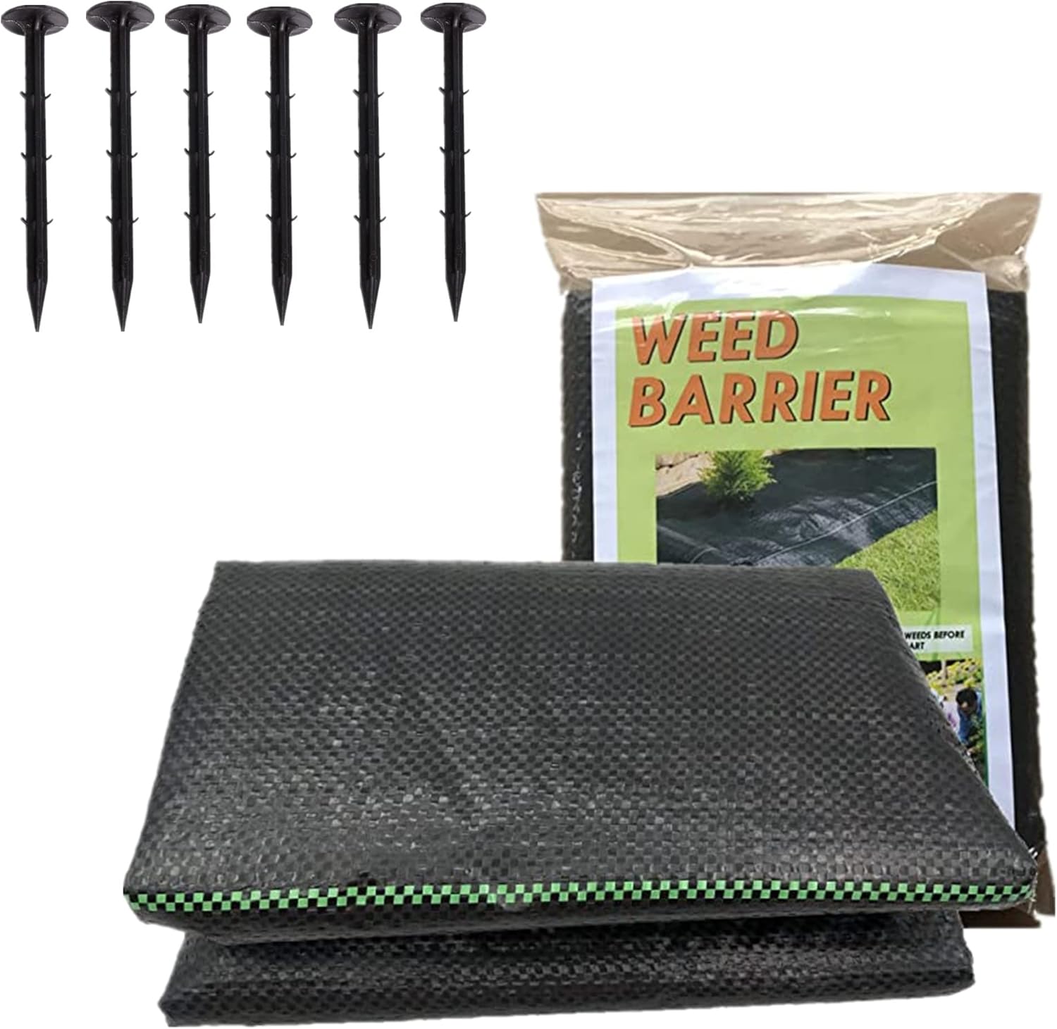 Tela de barrera contra malezas de 3 onzas, cubierta de suelo de alta calidad, tapete de jardinería comercial resistente, control de malezas
