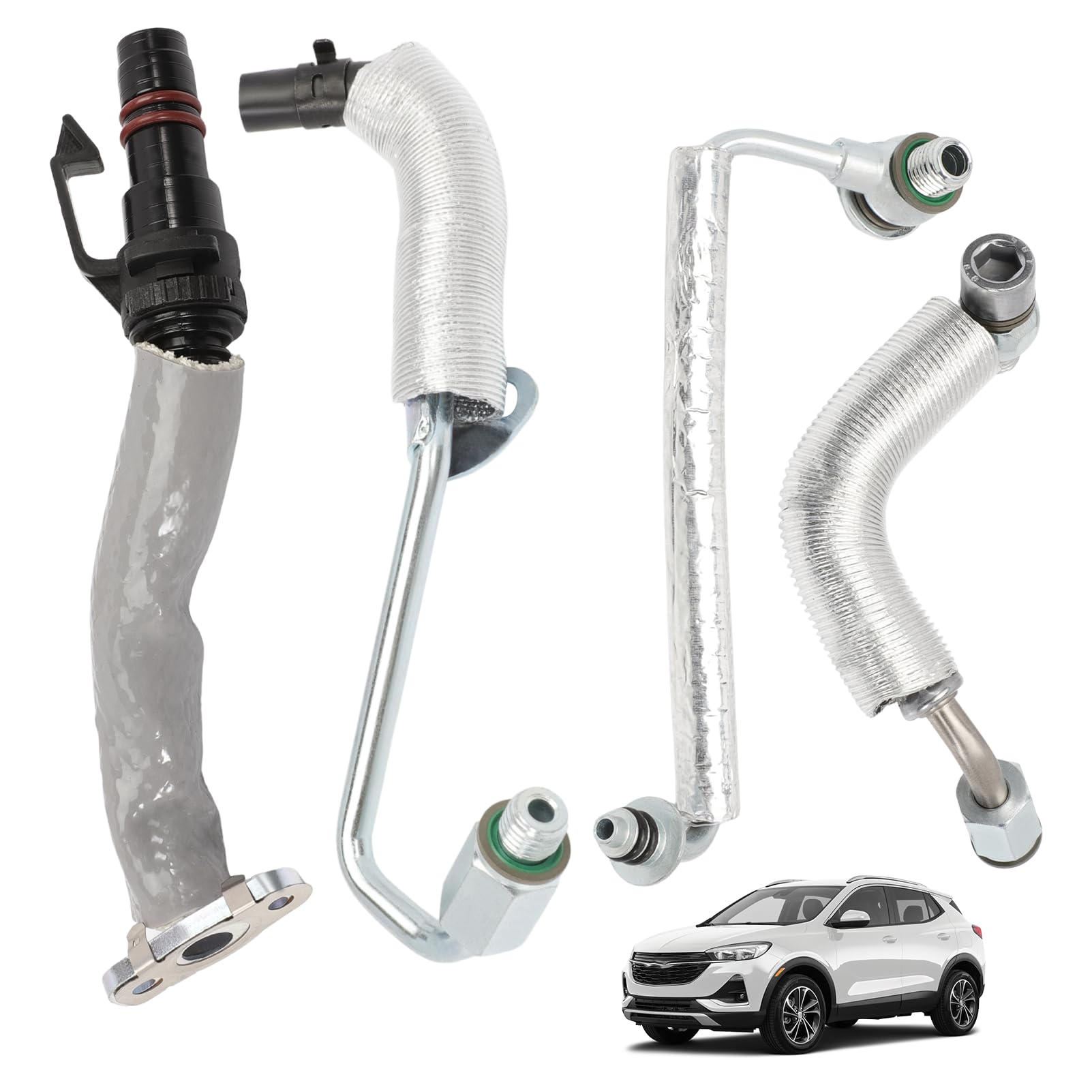 Las Líneas De Aceite De Turbocompresor 25198546 Y 25200947 Son Adecuadas Para Mokka, Corsa, Cascada, Astra Y Adam Como Líneas De Retorno Del Turbocompresor (juego De 4 Piezas)