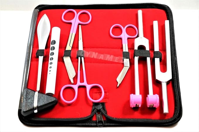 Set premium de 7 piezas Martillo de reflejo y herramientas médicas miniatura 4