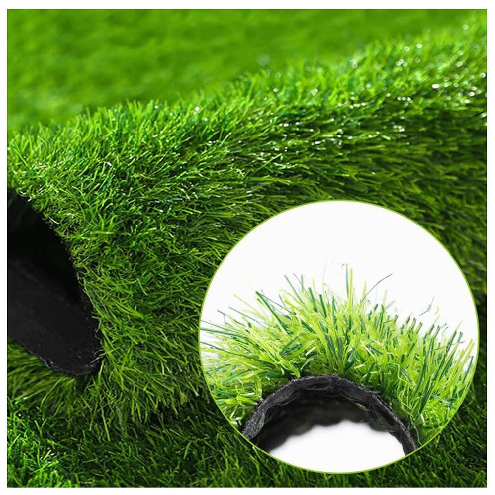 Kunstgras, Evergreen Nep Gras Natuurlijk Gras Tapijt Synthetisch Gazon Voor Daktuin Emerald Green
