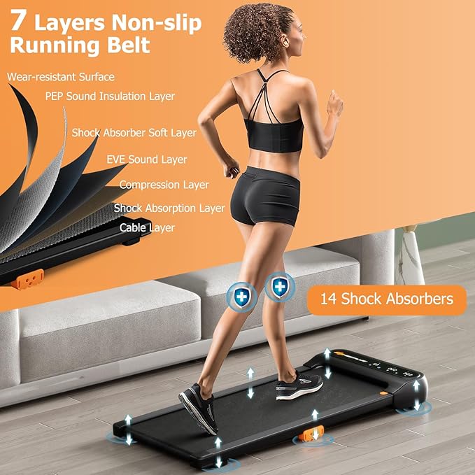 Caminadora Eléctrica Plegable 2.25HP 6.44 km/h Negro miniatura 5