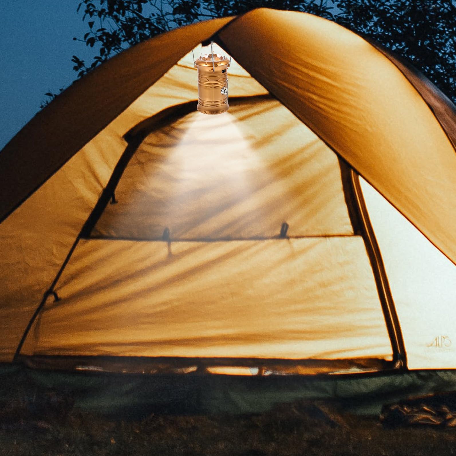 Lámpara LED Recargable Camping Portátil Luz Multifuncional para Exterior Linterna de Mano y Carpa Diseño Ligero y Resistente para Acampadas y Emergencias