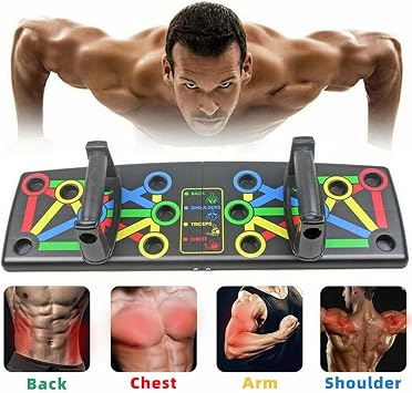 True Face Push Up Board Foldable 14 in 1 Press Up Boards equipment Fitness Gym Muscle Strength perfect push up, Portable Exercise Equipment for Men Women Home Workouts push up machine gifts for men