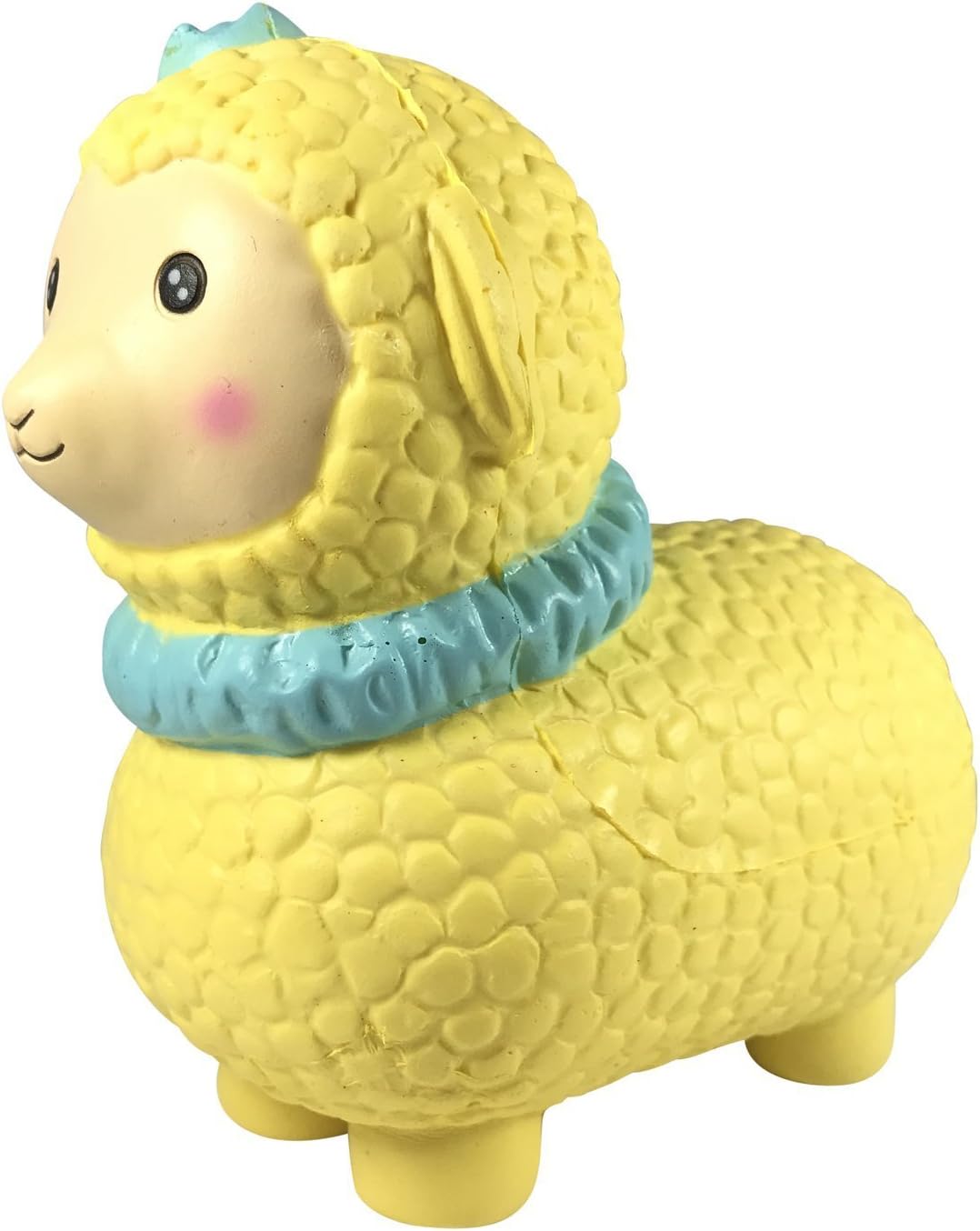 ToysBoxShop SCENTED and BIG Alpaca + Random Jenna Lyn Keychain! (Apple Scented Yellow)