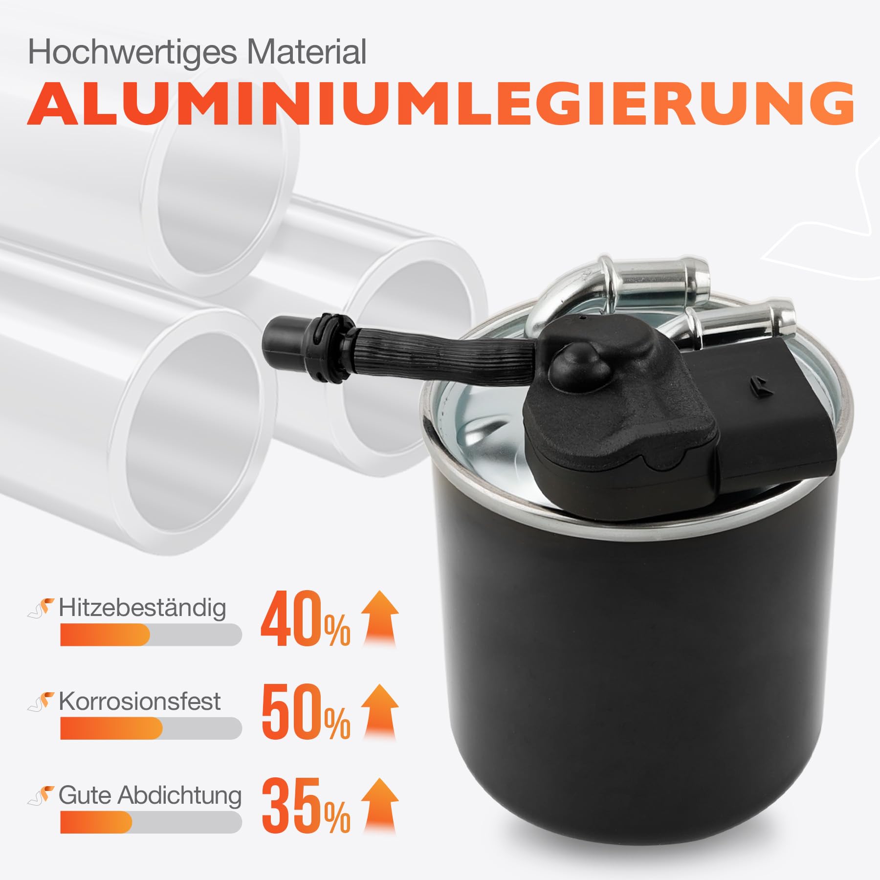 Filtro de combustible WK 820/17 compatible con Manitou, Mercedes-Benz coches y furgonetas