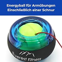 EVEREST FITNESS Kézfeszítő Tréner Gumírozott Markolattal és Erősítő Labda 2