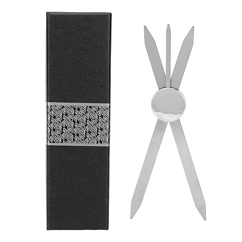 Regla de plantilla para cejas, 3 puntos de posicionamiento para cejas, herramienta de medición de cejas de acero inoxidable (plateado) disponible en Yaxa Venezuela