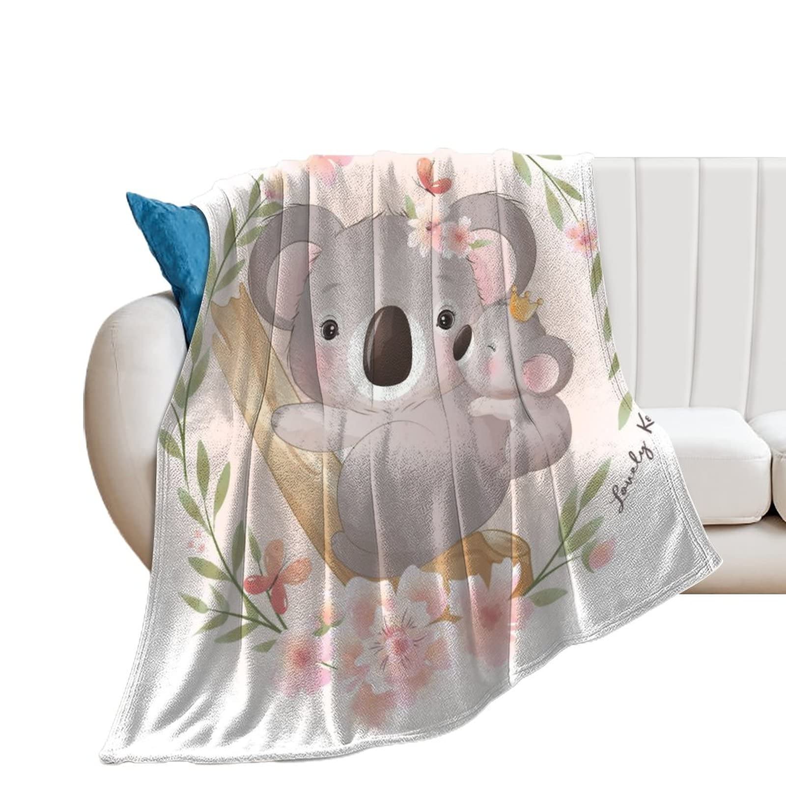 Couverture polaire koala parfaite pour réchauffer vos soirées cinéma sur le canapé