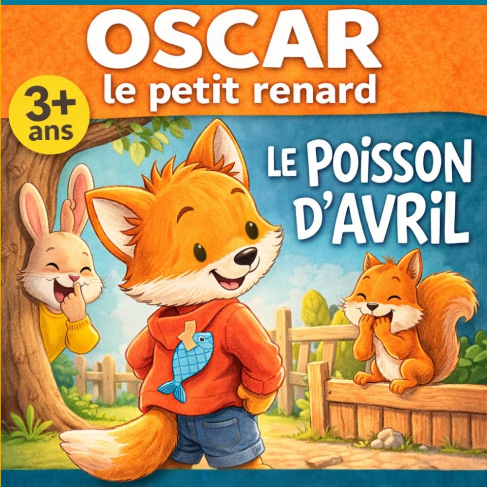 Poisson d'avril avec Oscar le petit renard: Histoire pour enfants à partir de 3 ans sur les farces du 1er avril