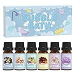 SALUBRITO Bath Fragrance Oils, Premium Essential Oil Set for Diffuser, Soap, Candle Making Scents, Vanilla & Coconut, Sparkling Grapefruit, Lemon Verbena, Amber Oud, Charming Bloom, Lavender Field