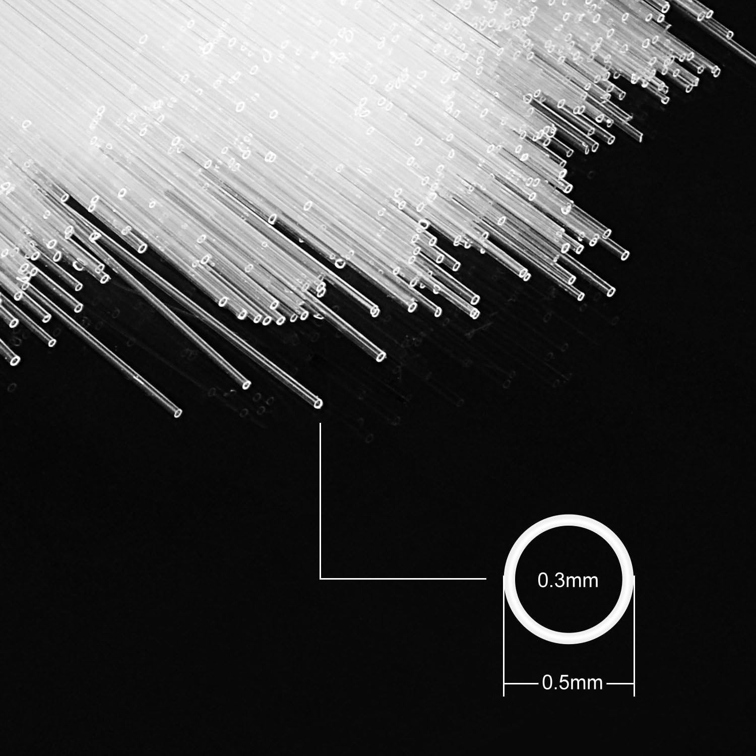 stonylab Tubo Capilar de Cristal, Micro Pipetas de Vidrio de 100 mm, Glass Capillary Tubes Tubo de Transferencia Capilar con ID de 0,3 mm y OD de 0,5 mm para TLC Spotting, Paquete de 2