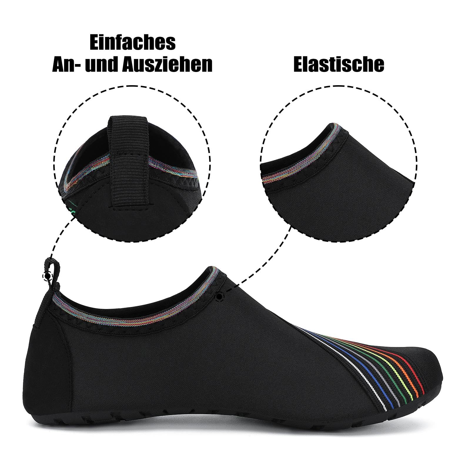 SAGUARO Scarpe da Scoglio Uomo Donna Scarpette Scoglio Leggere Scarpe Mare Asciugatura Rapida Scarpette Mare Scarpe Spiaggia Antiscivolo Scarpe per Acqua Immersione Surf, Gr.36-47 EU