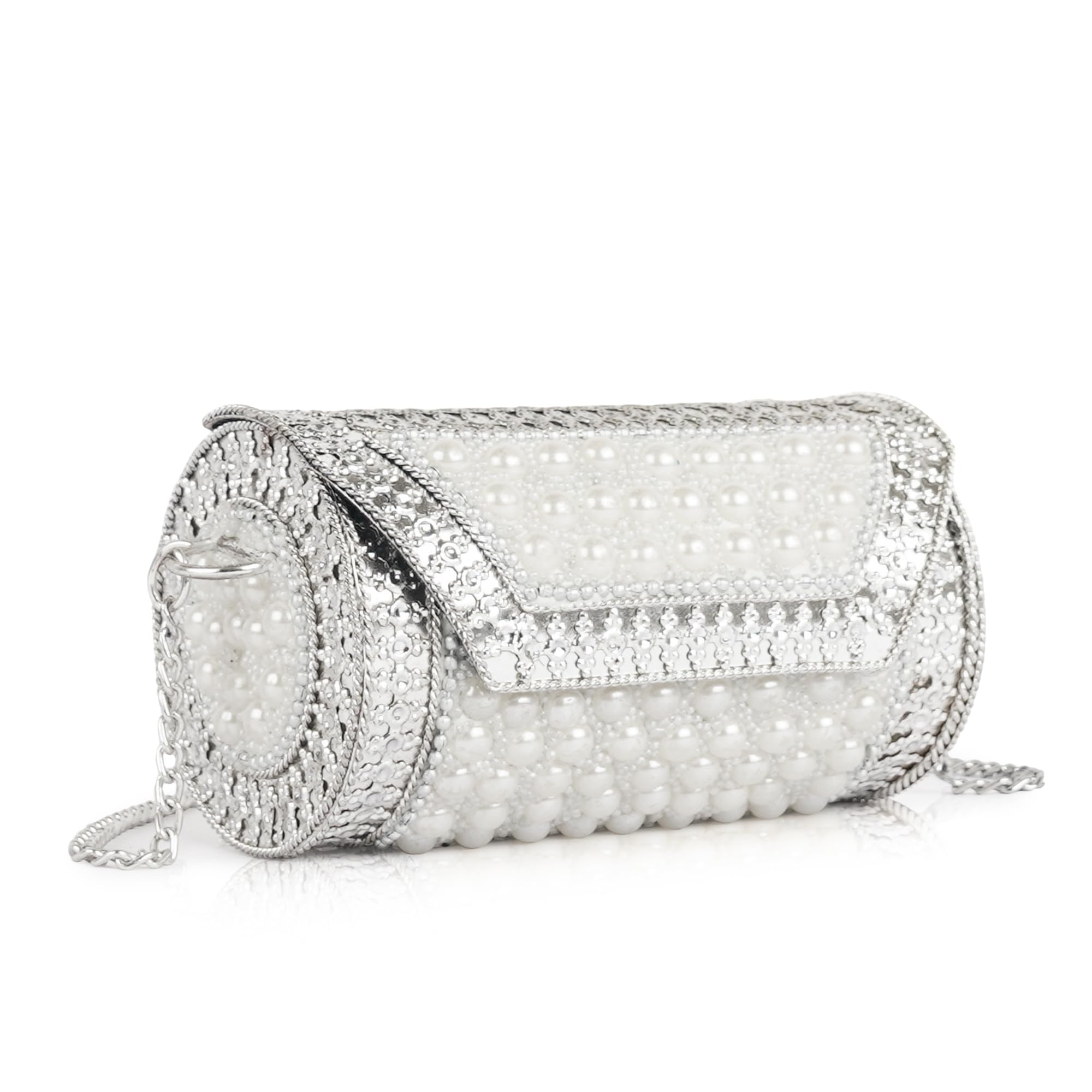 Metal Textiles Bridal Women's Antique Brass Purse Ethnic Handmade Crossbody Clutch Bag-image-10