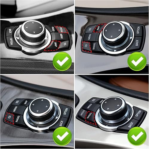 Miniatura 2 de Jaronx Compatible con botones BMW iDrive, para BMW iDrive, botón multimedia, reemplazo de botón para 1' E81 E82 E883' E90 E92 E935' E60 E616' E63