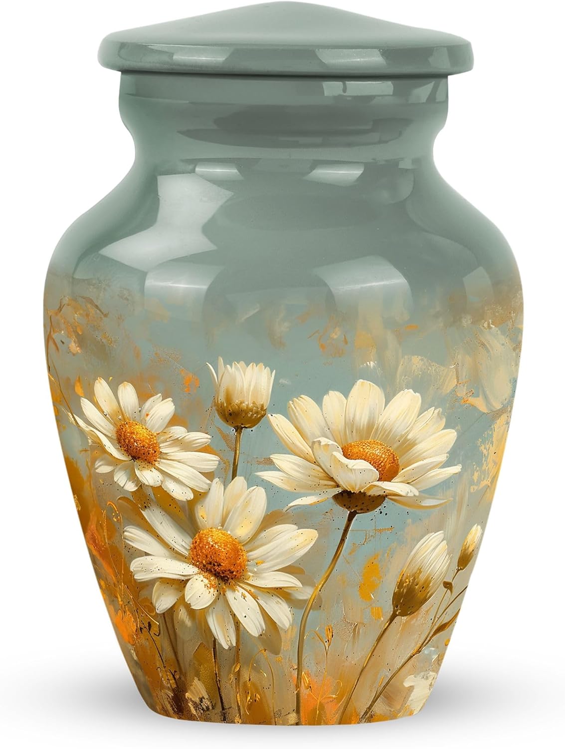 Flower Urn Small Keepsake - Urns for Burial In Ground - Funeral Urns for Women - Cremation Urn for Adult Ashes Men (Size-3inch,1pcs)