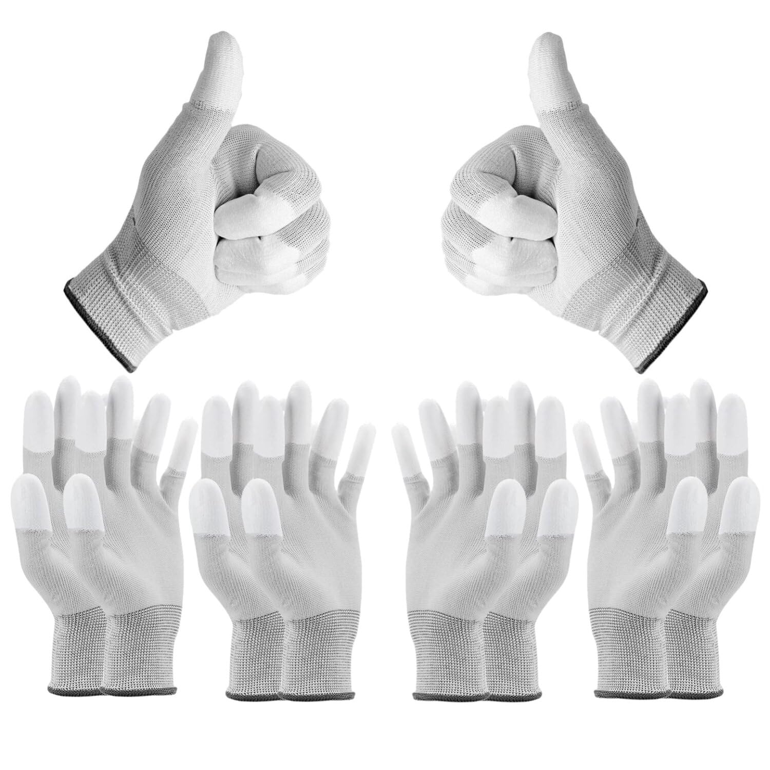 Minadax ESD Antistatik Handschuhe Finger-TIP - 5 Paare, Größe XS/6 - Für Reparatur, Montage & Reinigung in Elektronik, Feinmechanik, Modellbau, Auto und Motorrad bei Günstiger Preis