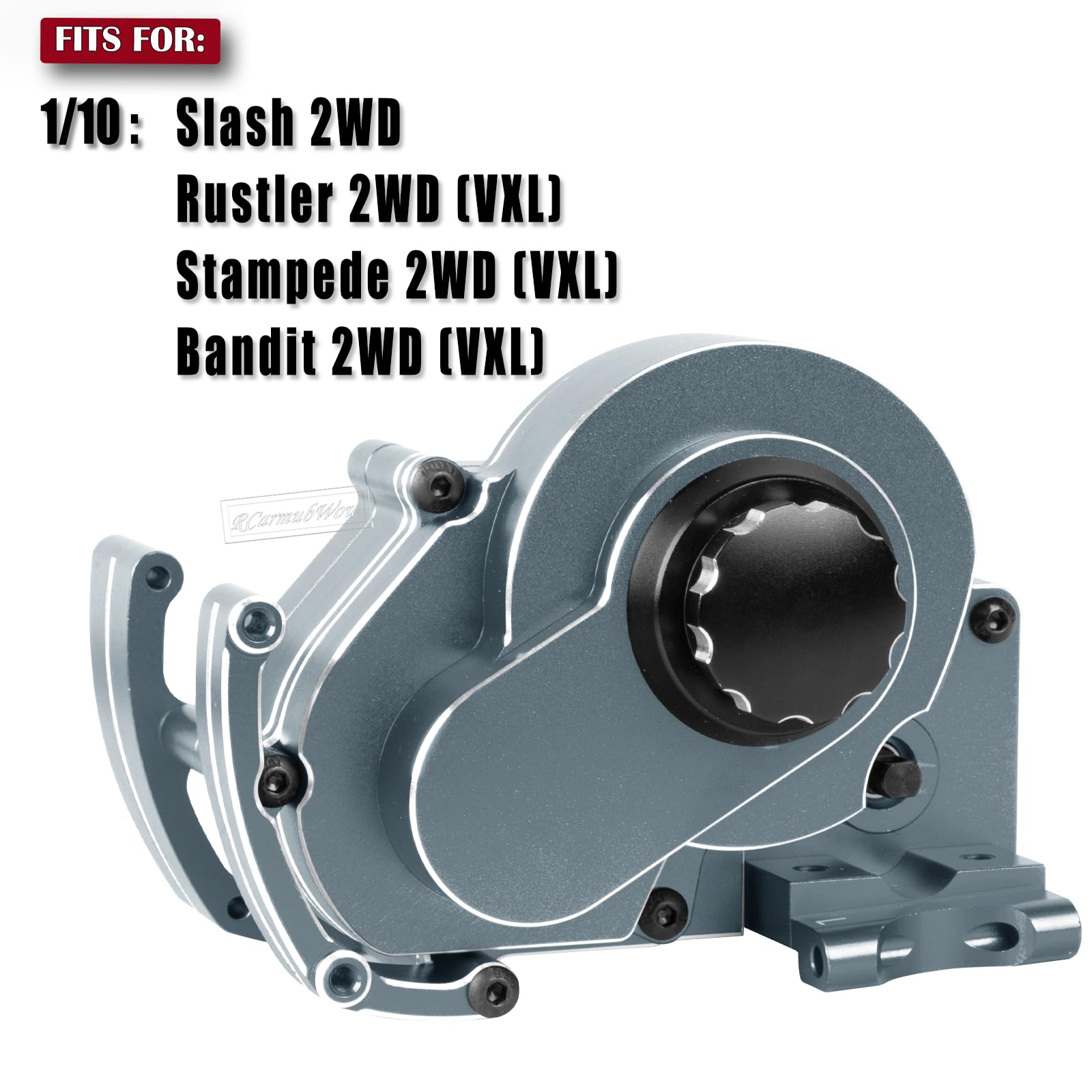 Aluminum Transmission Case For Traxxas 2WD Slash/Rustler/Stampede – CNC Machined Upgrade Part - View #4