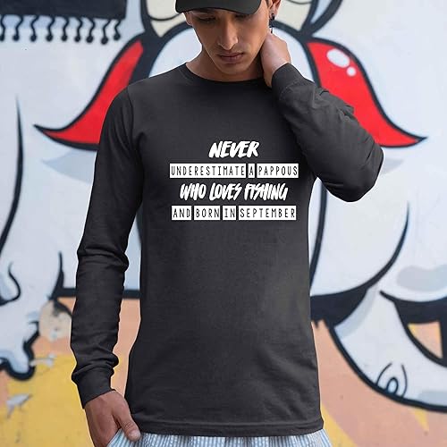 Miniatura 2 de Humorous Gift Motorcycle Lover's Gift for Dada, Birthday Present for October Born - Men Women Multi Size Black Long Sleeve T-shirt