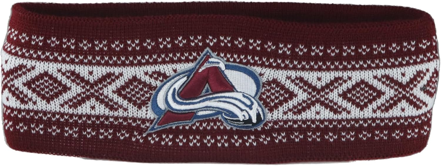 ZHATS NHL Unisex-Adult NHL Officially Licensed Knit Headband Nordic