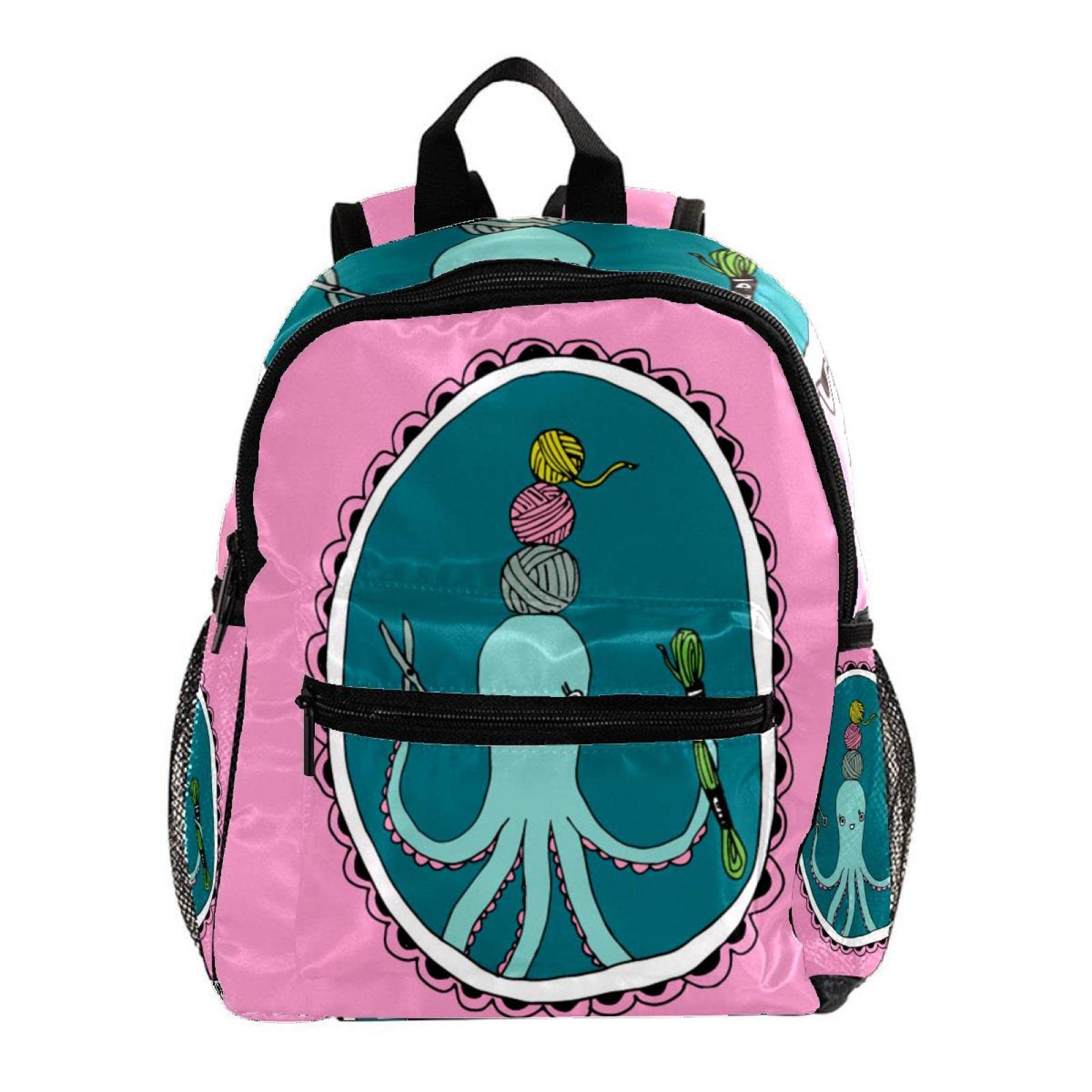 Mini sac à dos pieuvre rose pour enfant de 3 à 8 ans idéal école