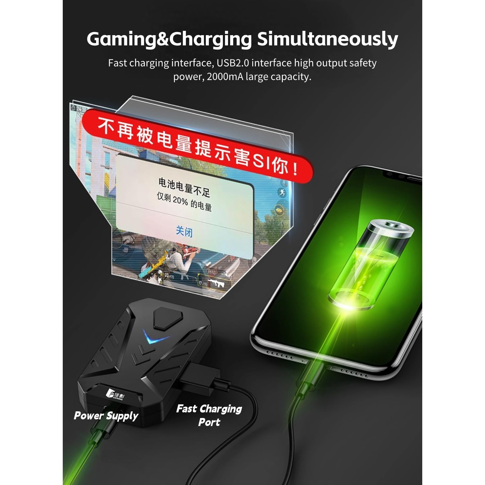 Adaptador convertidor de teclado y mouse para juegos para Android, sin demora, soporte ajustable, carga mientras juegas (mezcla Pro viene estándar) 2