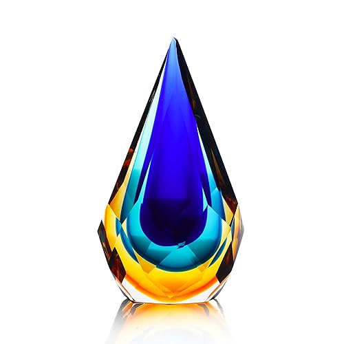 Yao Yuan Hand-Blown Glass Sculpture Glass Decor Murano-Style Glass Statue