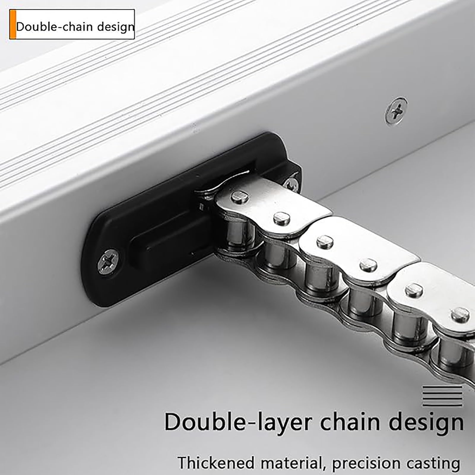 Elektrischer Fensterheberantrieb Doppelkette 600N Schließkraft Hub 300-800 mm Fernbedienung Schalter