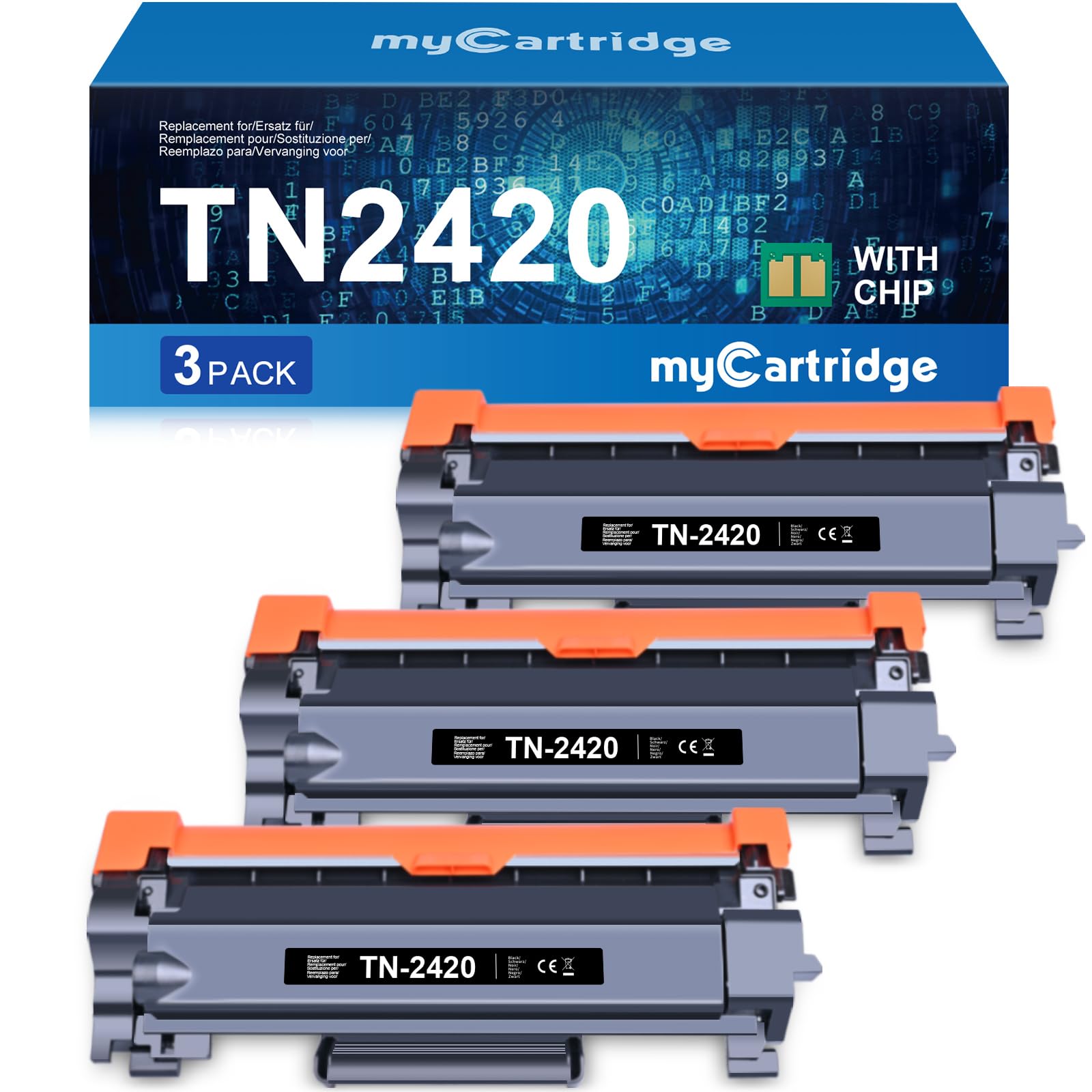MYCARTRIDGE TN-2420 Toner Kompatibel für Brother TN2420 TN2410 für Brother MFC-L2710dw HL-L2350dw MFC-L2710dn DCP-L2530DW MFC-L2750dw HL-L2375dw DCP-L2510d HL-L2370dn