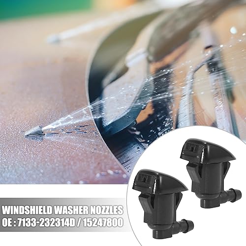 Miniatura 2 de X AUTOHAUX 4 piezas de repuesto para limpiaparabrisas delantero de automóvil, boquilla de rociado para Chevrolet Traverse 2013-2016 para GMC Acadia