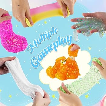 Amazon.com: Okaybee Pink Bingsu Slime, Non-Sticky Glimmer