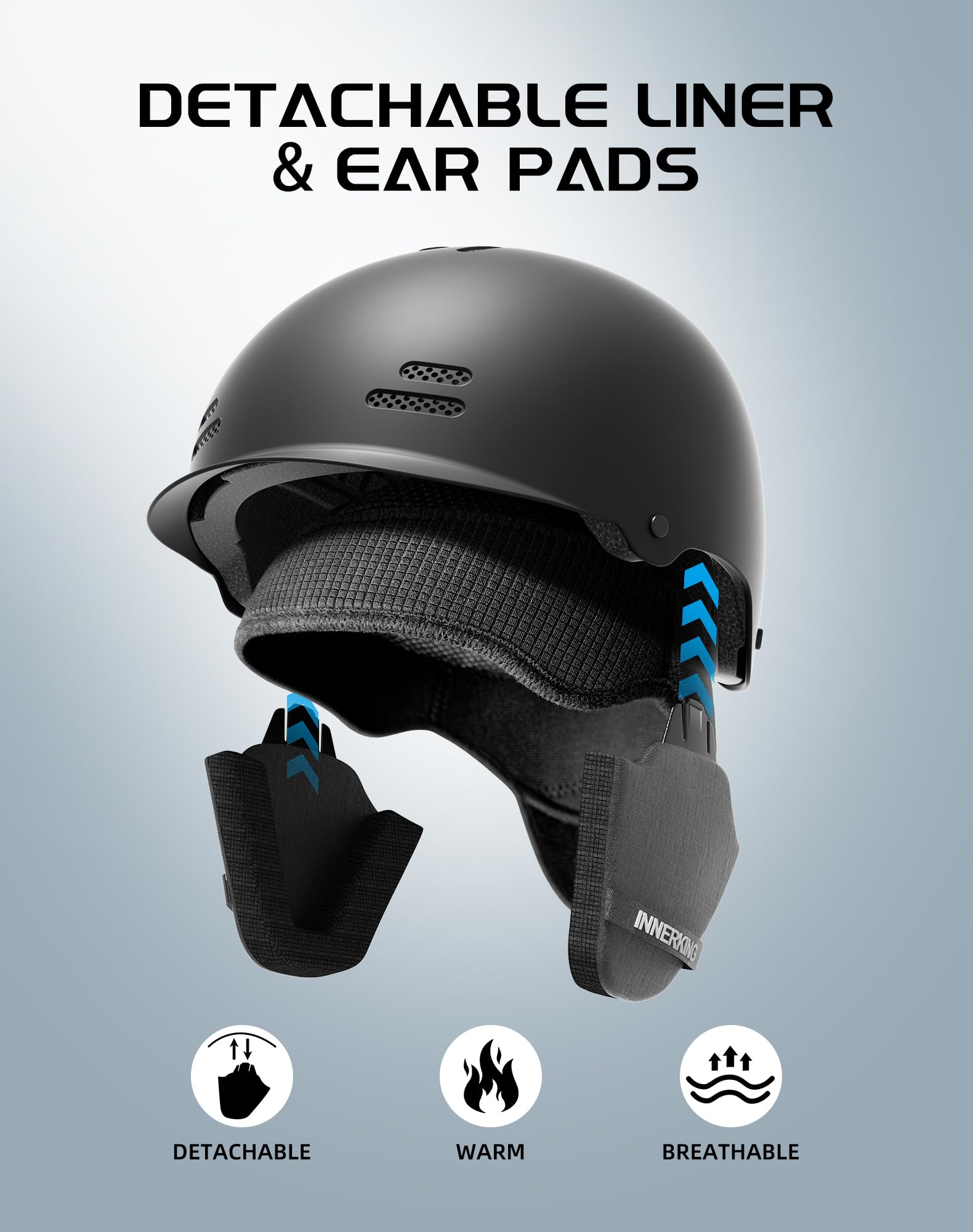 smith gage helmet ear pads Amazon.com: InnerKing Lightweight Ski for Men and Women with Action Camera Mount Coach Men's Charles Pack free group communication over Option:Ghost Rainbow plumeria