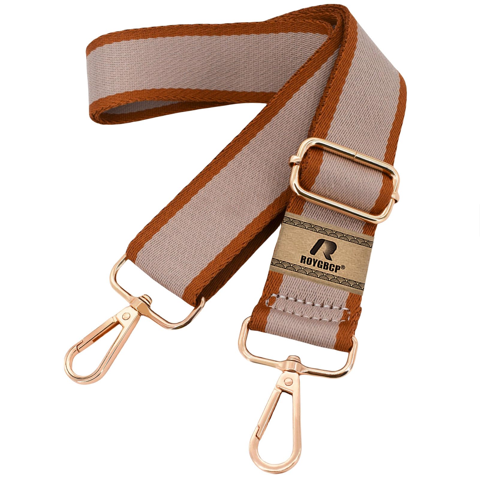 ROYGBCP Women's R202304 Rhombic Wallet Strap (1 Pack), Earth tone, Width: 1.5''