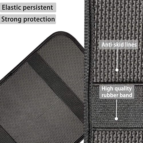 Miniatura 7 de Colorida almohadilla de consola central con estampado de patas de perro, protector universal para la mayoría de los autos