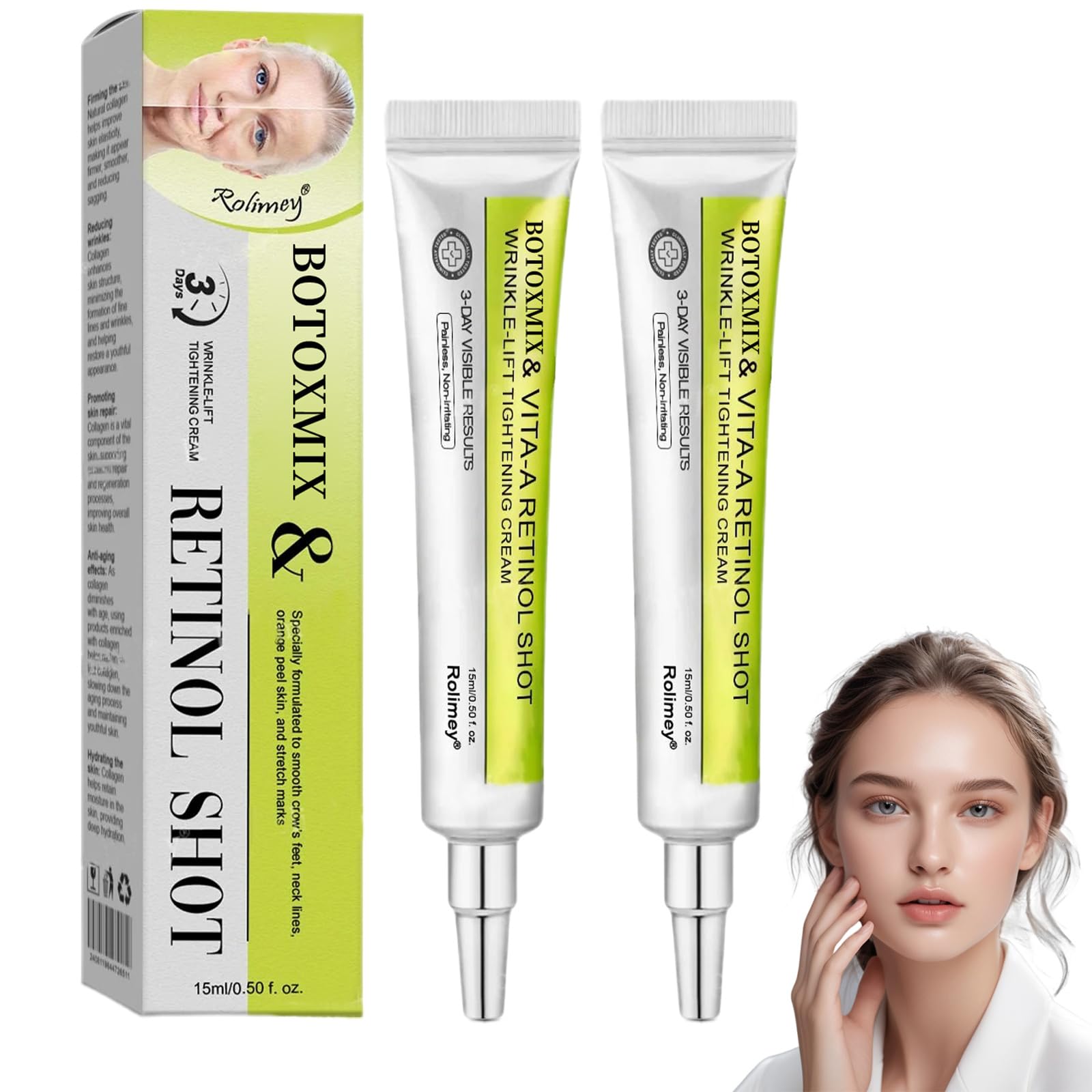 Amazon.com: Botoxmix & Vita-A Retinol Shot Wrinkle-Lift Tightening