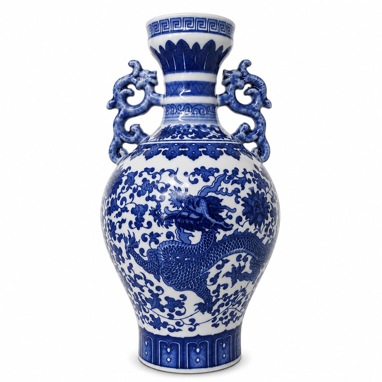 Blue Dragon Vase