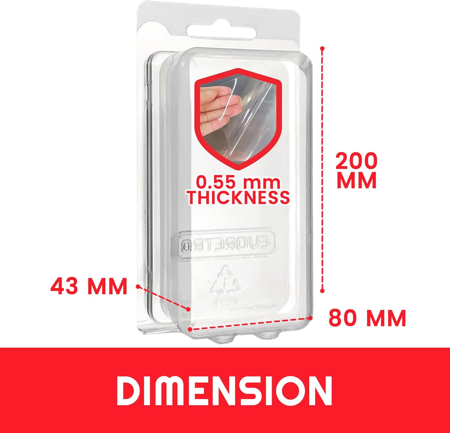 Action Figure Display Case Protector - Blister Clamshell for 3.75 in Loose Action Figures 35 Pack - Clear APET Plastic - Fits Star Wars, Marvel, G.I. Joe - Holes for Peg Boards - Durable Display Case