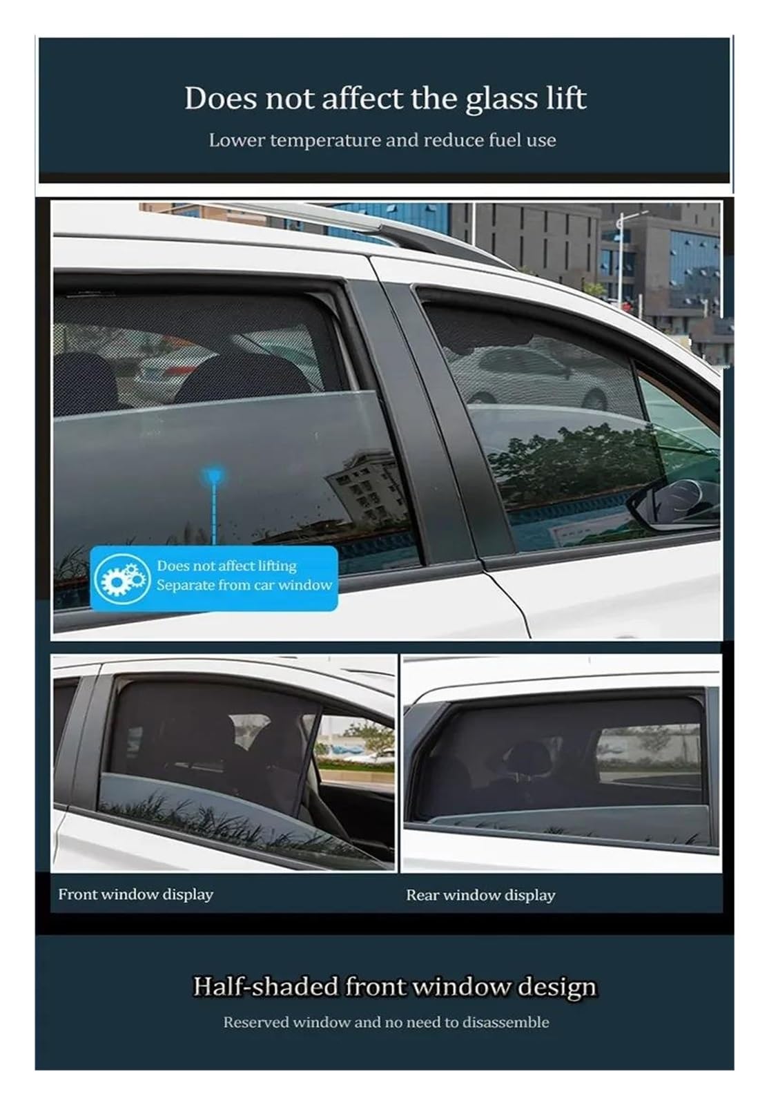 Sonnenschutz Auto Für Toyota RACTIS Für Verso-S XP120 2010-2017 Autofenster Sonnenschutz Magnetvorhang Visiernetz Mesh Sonnenblende Vorne(Rear Triangular)