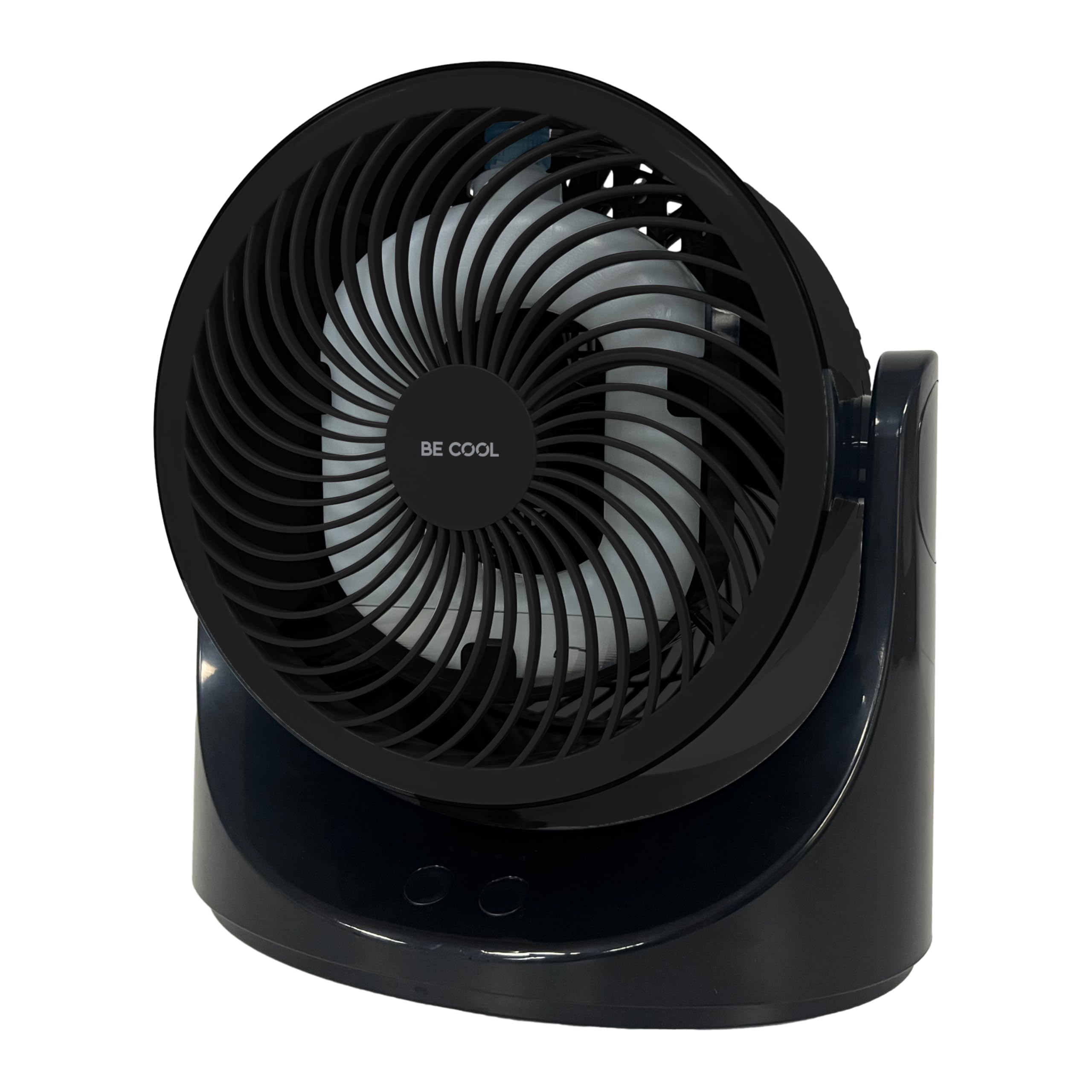 Be Cool USB-Windmaschine 15cm mit Kühlakku – Ø 6" / 15 cm, Kupfermotor, 10 Watt, Kühlakku im Lieferumfang, 7-farbige LED-Beleuchtung, USB Typ-C, schwarz
