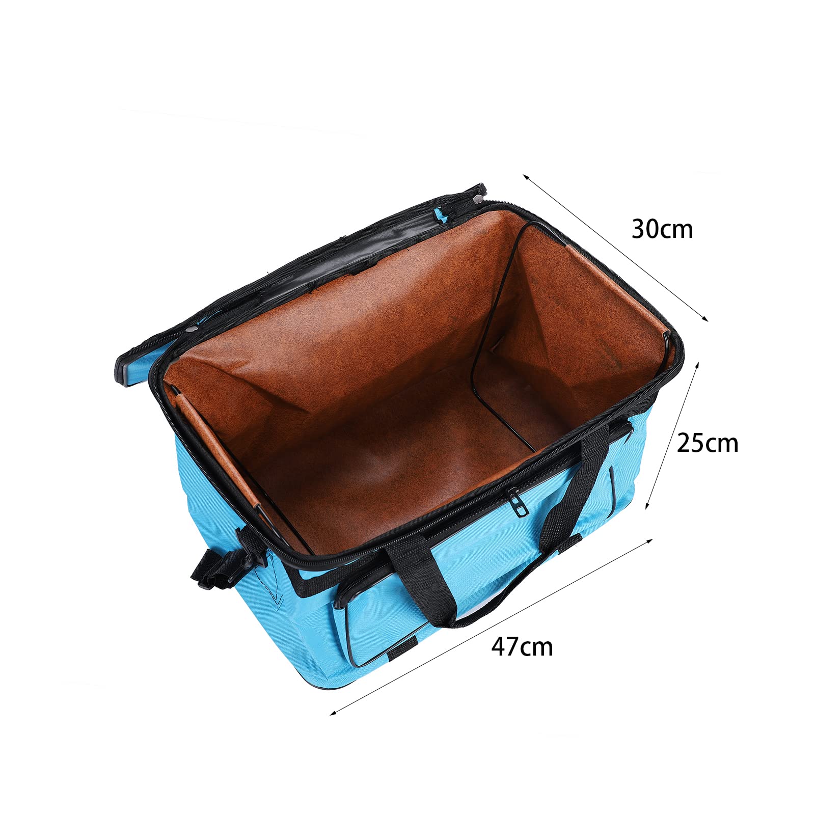 Sac à Dessin Artistique Grande Capacité Boîte Organisateur de Peinture Boîte à Outils de Peinture Artistique Portable Sac Fourre-tout Étanche pour Matériel Artistique Sac pour Kit d'Artist, Bleu