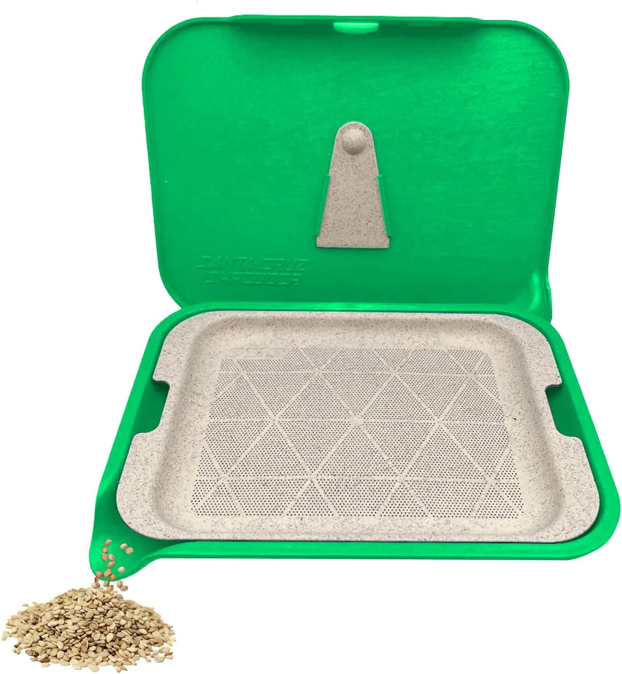 Product image of Santa Cruz Shredder Tray Kit With Spout For Easy Filling Smooth Rounded Edges - Small (Green)