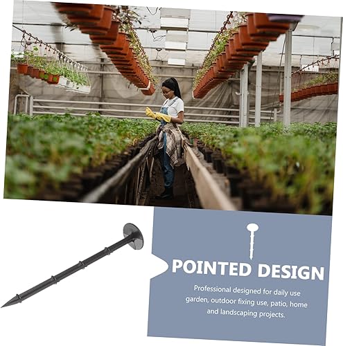 Miniatura 6 de YARNOW 60 piezas de clavos moldeadores de árboles de tachuelas para jardín, tienda de campaña, estacas de césped, estacas de suelo, estacas de