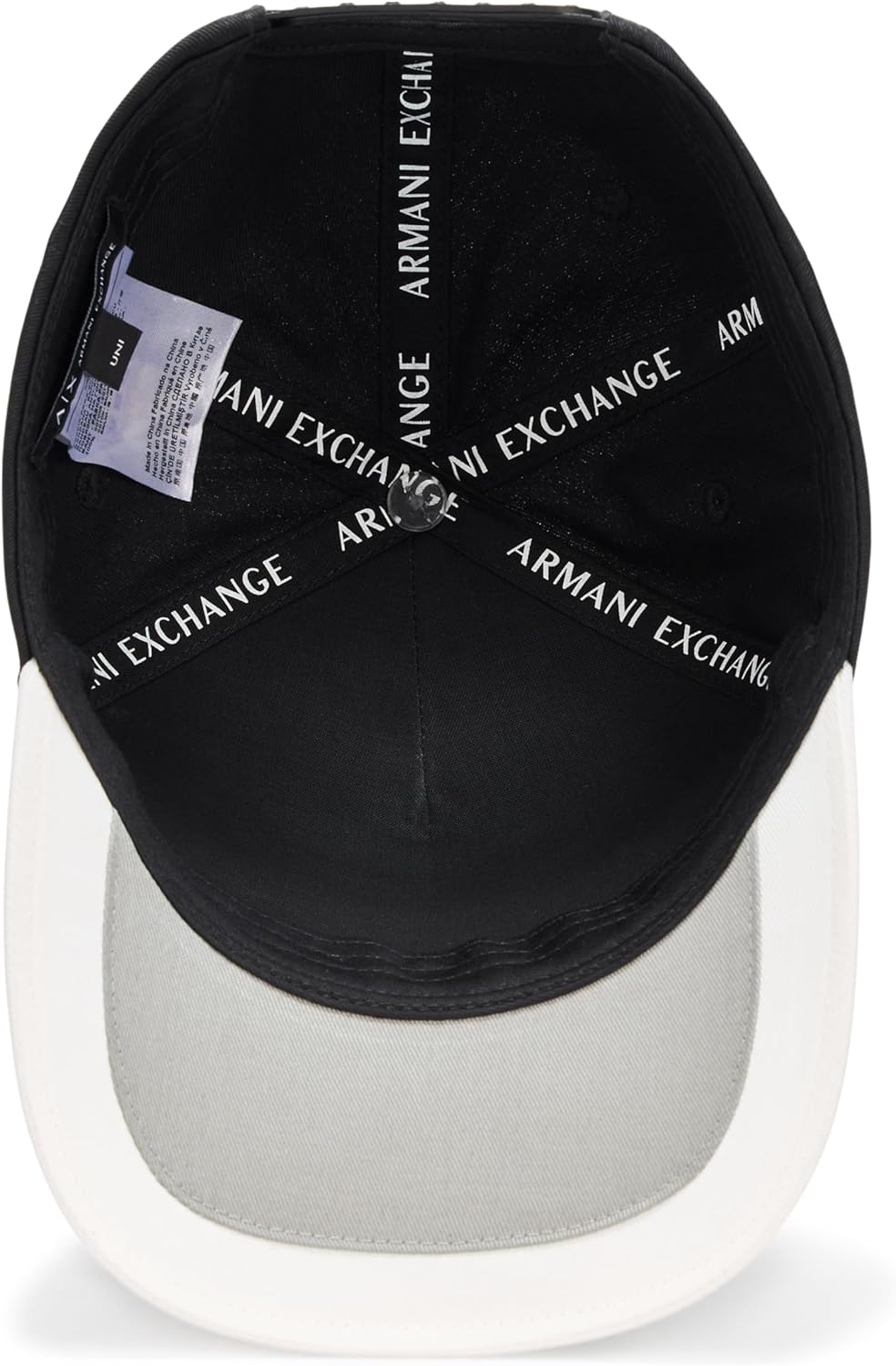 Armani Exchange Men's Colorblock Hat, Black Beauty, One Size - Image 3