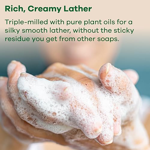 Miniatura 3 de Australian Botanical Soap - Barras de jabón de leche de cabra con soja - Triple molido, larga duración, base de jabón natural, aceite vegetal puro -