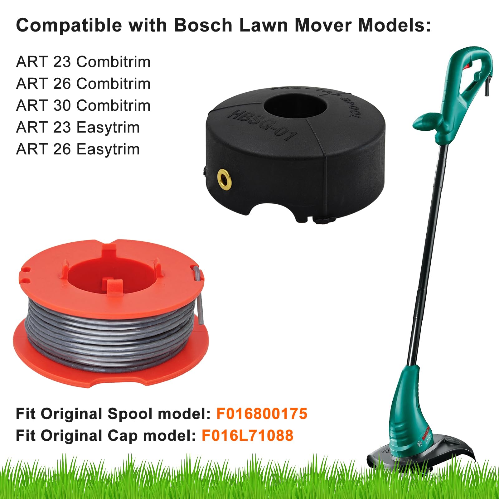 Ricambi Per Tagliabordi Bosch Manuale Bosch ART 26 Combitrim (Italiano - 93 Pagine Bobina Filo Decespugliatore - Foto 5